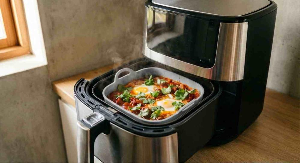 Spicy Chorizo Shakshuka from the Air Fryer