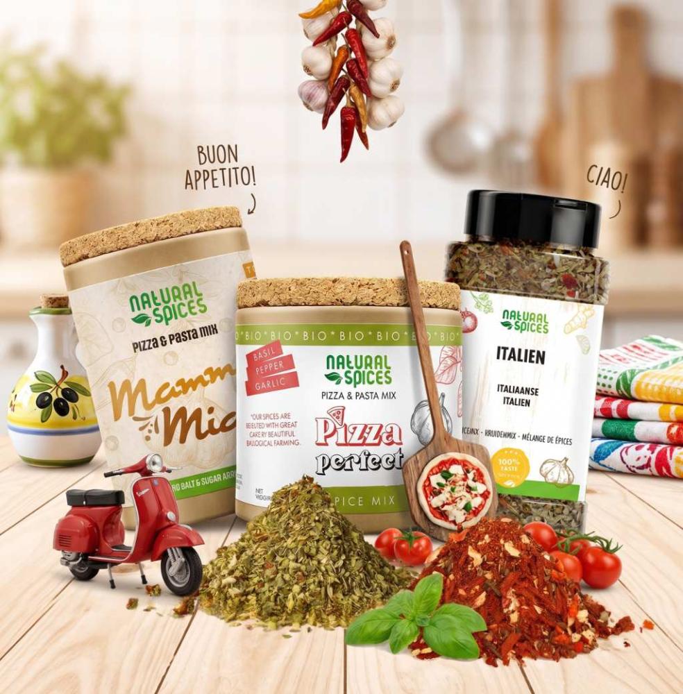 3 different Italian herb mixes from Natural Spices