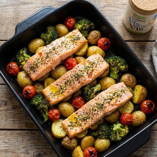 Salmon Traybake 