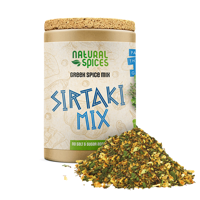Natural Spices, sirtaki-mix, griekse kruidenmix, geen zout of suiker toegevoegd