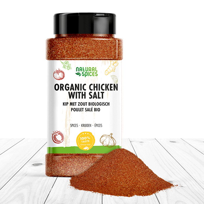 biologische kipkruiden met zout strooibus