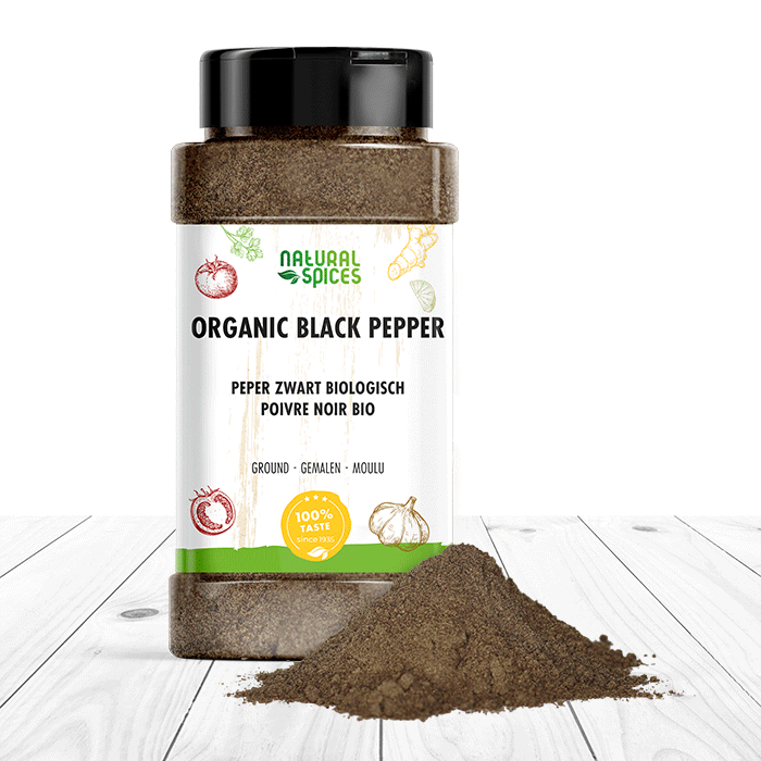 Organic ground black pepper
