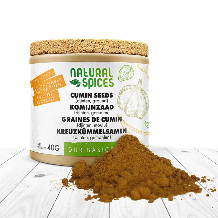 Organic ground cumin seed