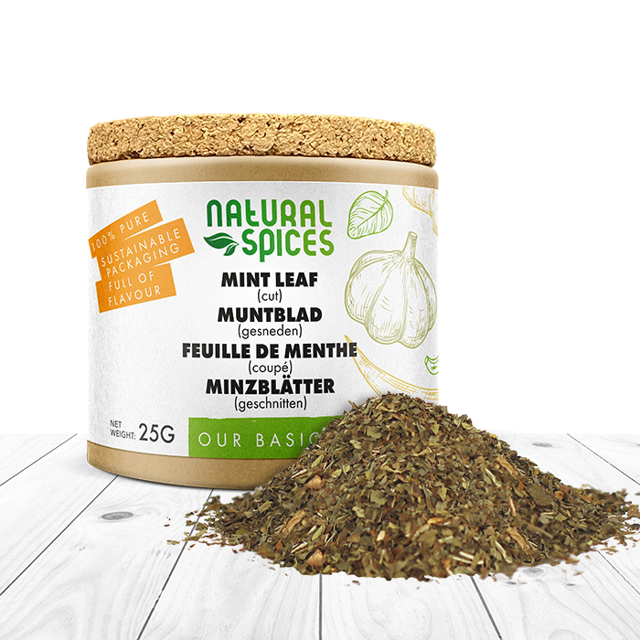 munt gesneden potje 25 gram