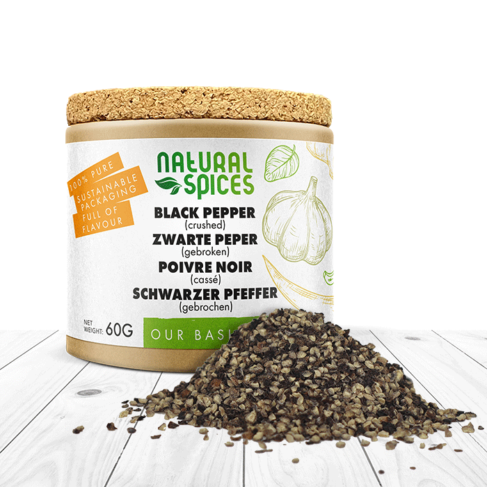 Crushed black pepper