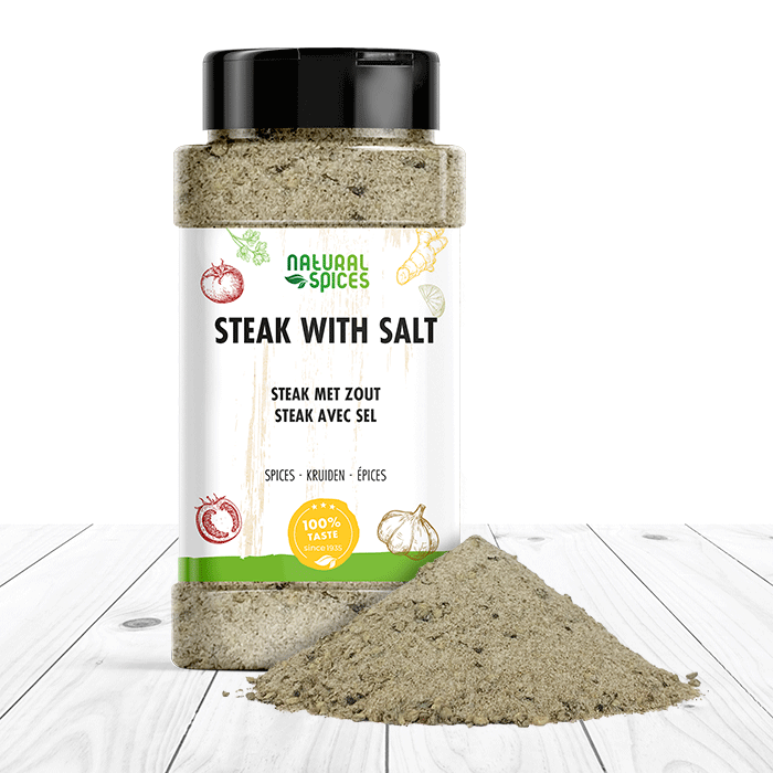 Steak herbs and spices with salt