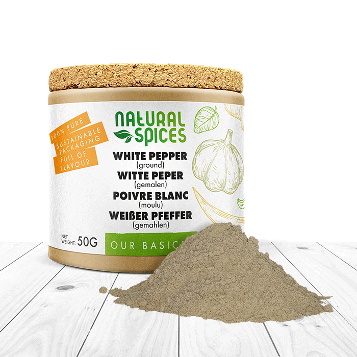 Ground white pepper