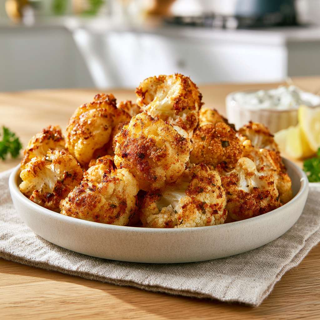 Crispy cauliflower from the airfryer with Porky's Rub | Crunchy recipe