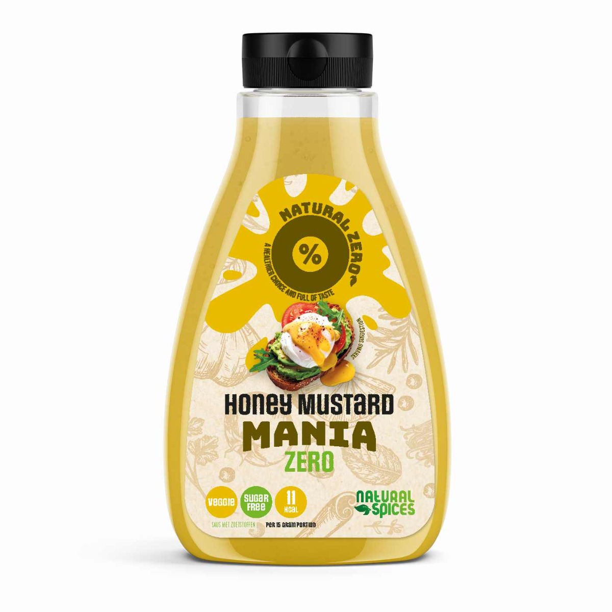 honey mustard low calorie sauce by Natural spices, vegetarian, sugar free honey mustard low calorie sauce by Natural spices, vegetarian, sugar free