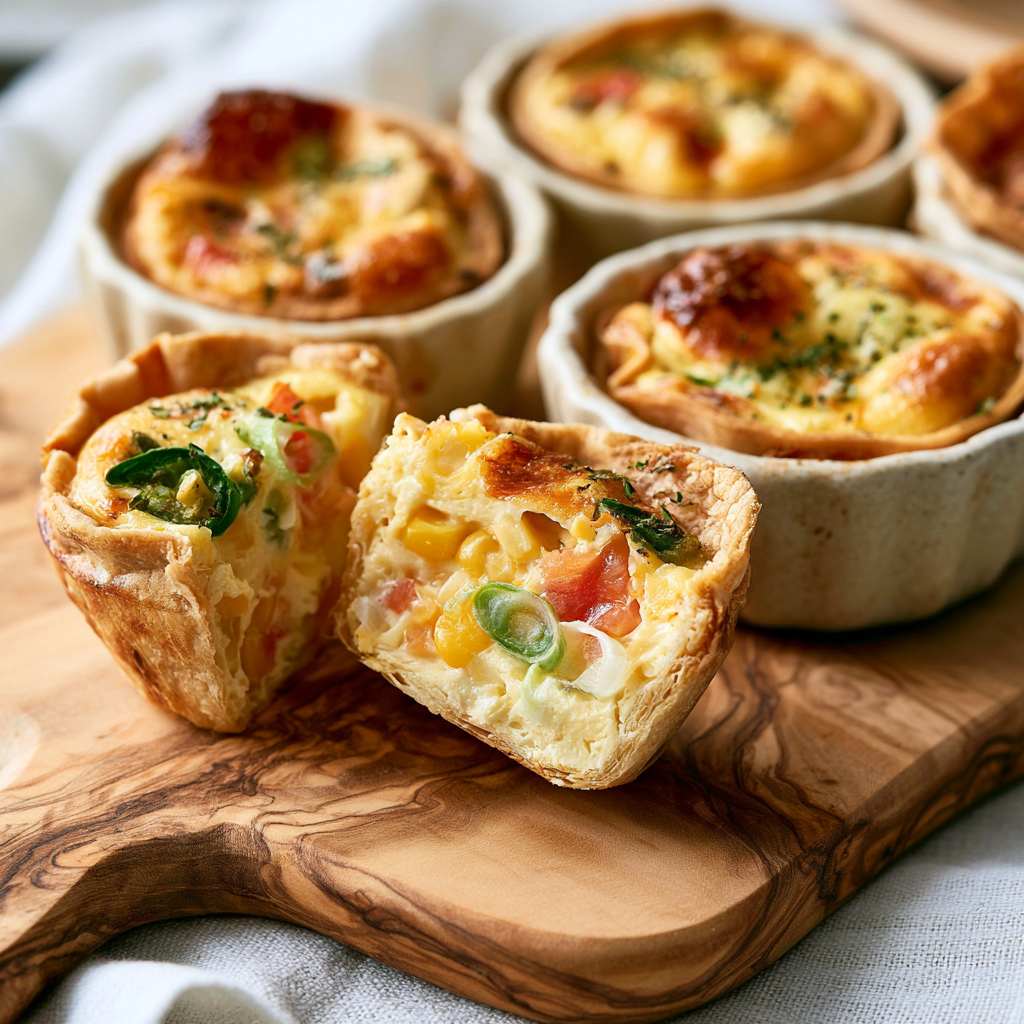 mini tortilla quiches with chipotle